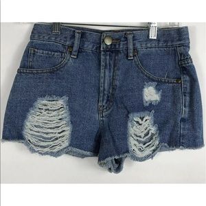 Forever 21 Distressed Women’s Jean Shorts SZ 25